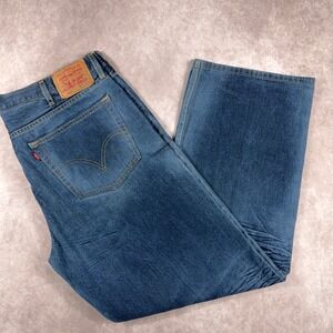 Vintag Levi's 529 Low Rise Straight Leg Jeans 40 x 32 Blue Denim